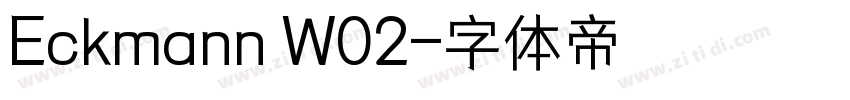 Eckmann W02字体转换